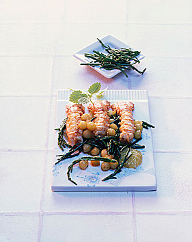 海螯虾,欧洲海蓬子,桔瓣