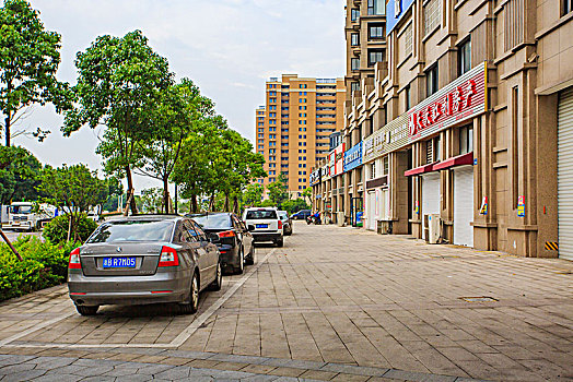 道路,小区,建筑,大楼,住宅