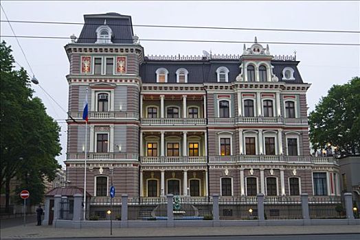 俄罗斯,大使馆,里加,拉脱维亚,欧洲