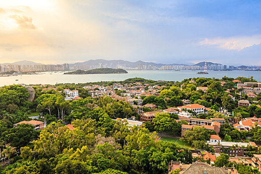 中国厦门鼓浪屿全景