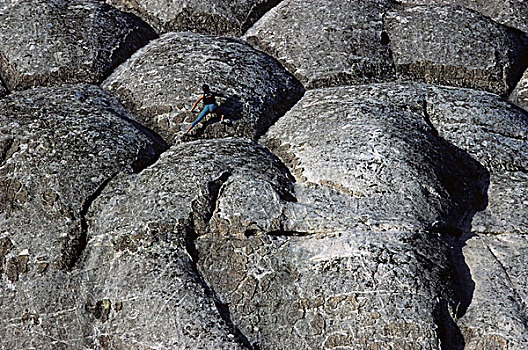 攀登者,岩石构造,靠近,法国,欧洲