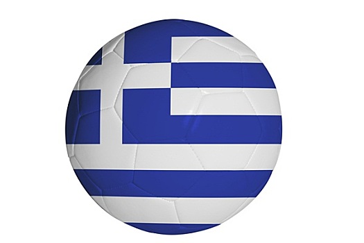 希腊,旗帜,足球