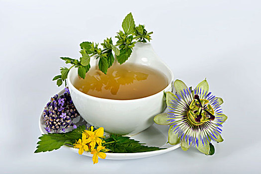 药茶,成分,蜜蜂花,西番莲,薰衣草,橙花