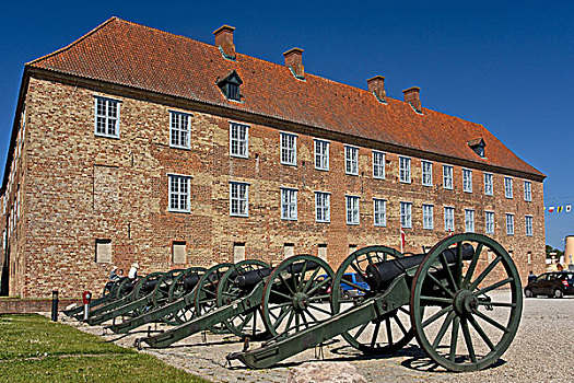 丹麦,日德兰半岛,城堡,户外,大炮