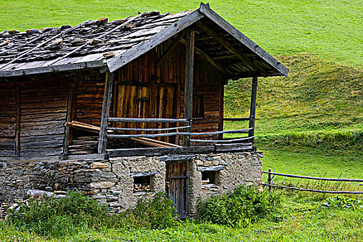 阿尔卑斯小屋,意大利,欧洲