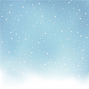 冬天,下雪,蓝色背景