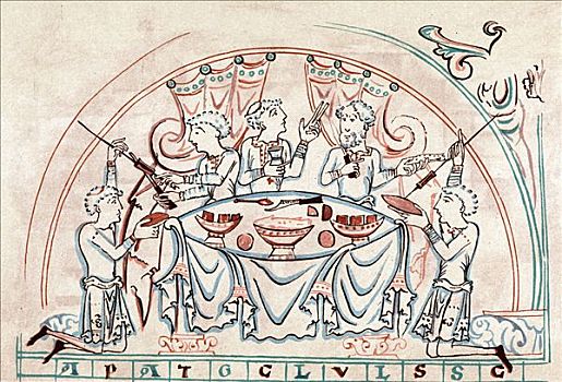 酒席,11世纪,艺术家,未知