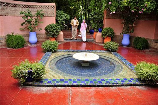 马若雷尔花园,摩洛哥人,伴侣,玛拉喀什,摩洛哥,非洲