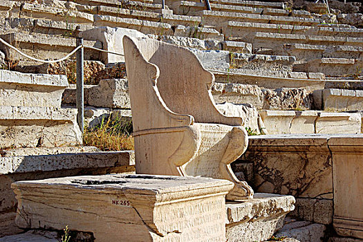 希腊艺术,剧院,5世纪,座椅,敬意,雅典,希腊