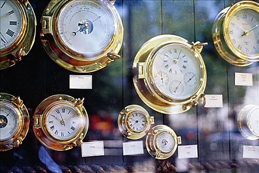 特写,黄铜,钟表,展示,格林威治,英格兰