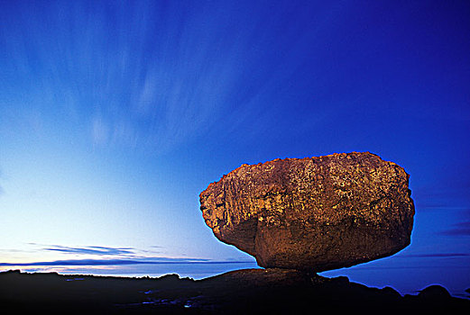 平衡,石头,靠近,不列颠哥伦比亚省,加拿大