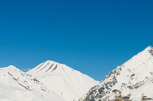 高山,雪