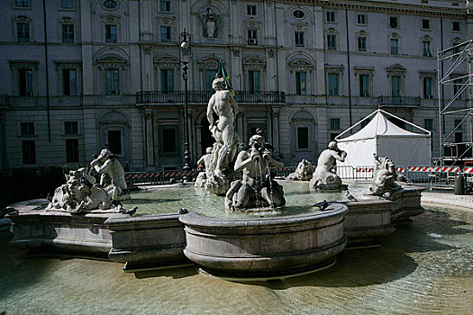 意大利罗马雕塑喷泉