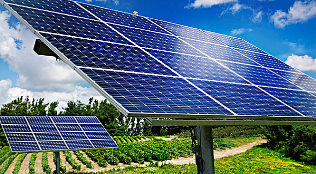 太阳能电池板,阳光,能量,农场,安大略省,加拿大,北美