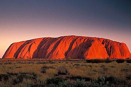 澳大利亚,乌卢鲁国家公园,乌卢鲁巨石,石头