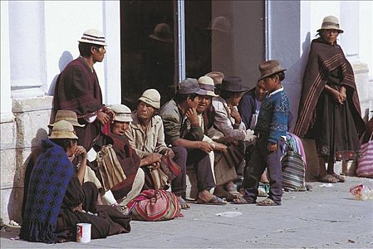 农工,男人,女人,玻利维亚,南美