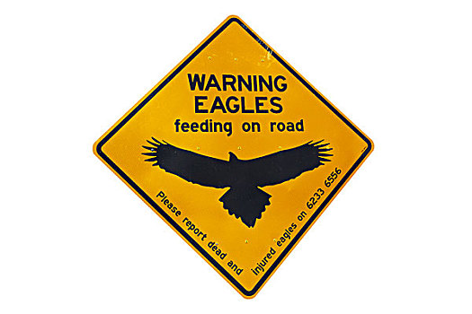鹰,警告标识,澳大利亚