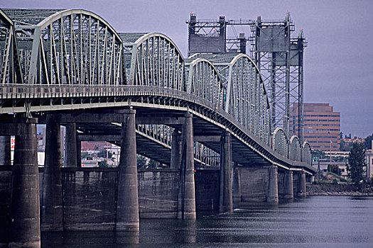 桥,哥伦比亚河,波特兰,俄勒冈