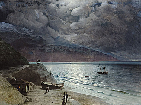 夜晚,1891年,艺术家