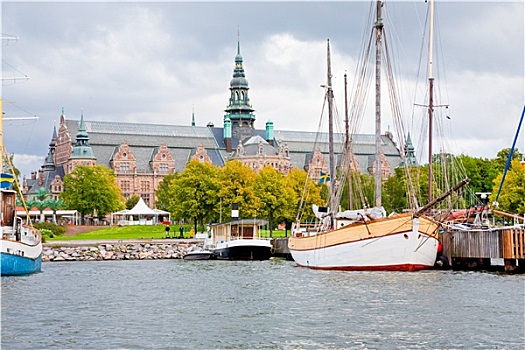风景,北欧,博物馆,海边,斯德哥尔摩