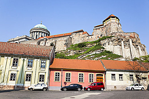 宫殿,大教堂,风景,城镇,欧洲,匈牙利,埃斯泰尔戈姆