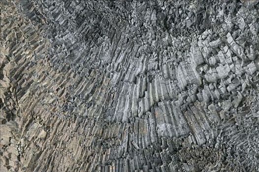 玄武岩,排列,东北方,冰岛