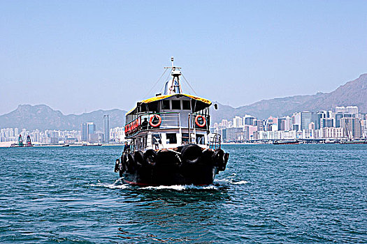 渡轮,钳,香港