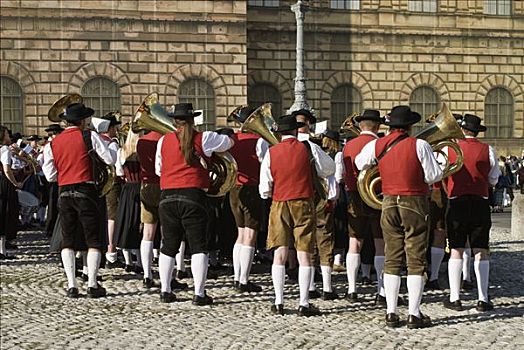 传统音乐,慕尼黑,巴伐利亚,德国,欧洲
