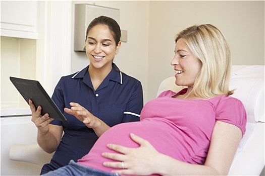 护理,数码,会面,孕妇