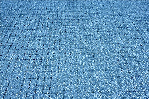 蓝色,砖瓦,游泳池,水,波浪,远景
