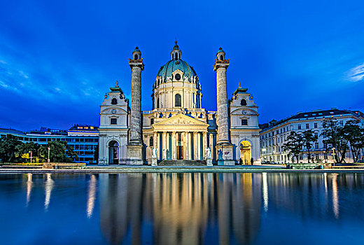 奥地利,维也纳,教堂,黎明,大幅,尺寸