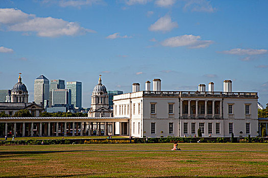 英格兰,伦敦,格林威治,房子,皇家,住宅,建造,设计,摩天大楼,新,金融区,金丝雀码头,罐,风景,背景