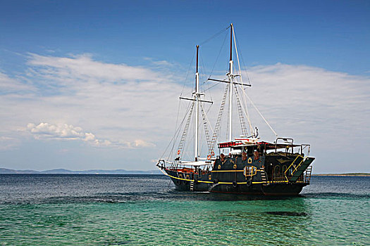 海盗船,海其迪奇,希腊,欧洲