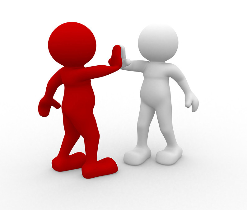 人_给_击掌相庆_插画_白色背景_背景_高清图片_全景视觉