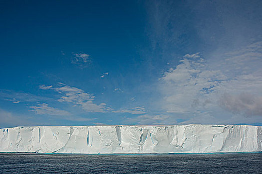 南极,南极海峡,巨大,扁平,冰山