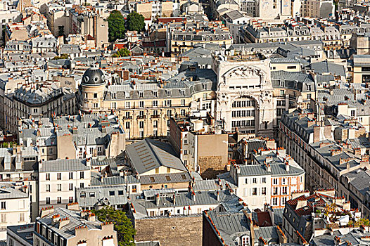 巴黎城市俯视