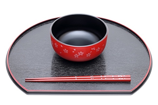 传统,日本,碗,筷子