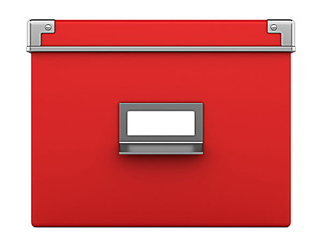 一个,红色,办公室,纸箱,隔绝