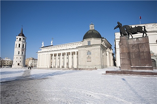 大教堂广场,维尔纽斯,立陶宛