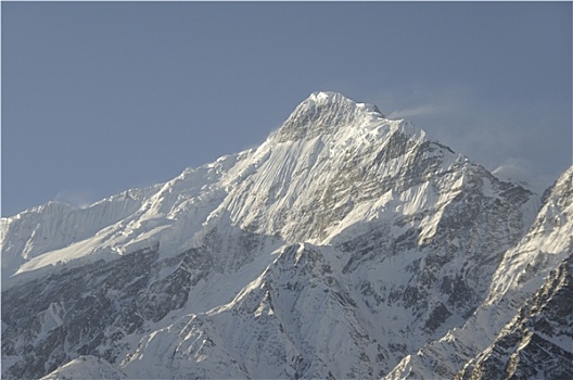 看,安纳普尔纳峰,喜马拉雅山