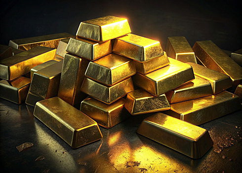 财富,金融,黄金,金色,金子,金条,金砖