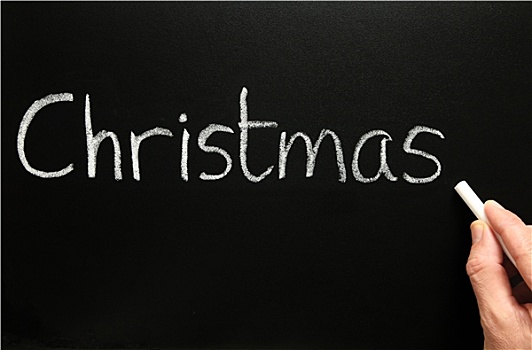 文字,圣诞节,黑板
