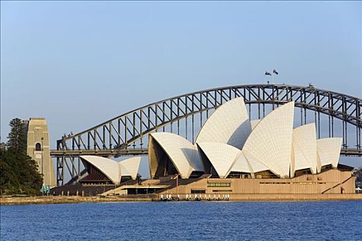 澳大利亚,新南威尔士,悉尼,风景,悉尼港,剧院,海港大桥