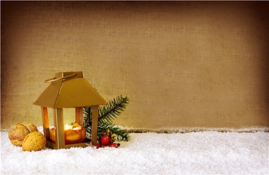 圣诞节,背景,金色,灯笼