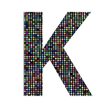 多彩,字母k