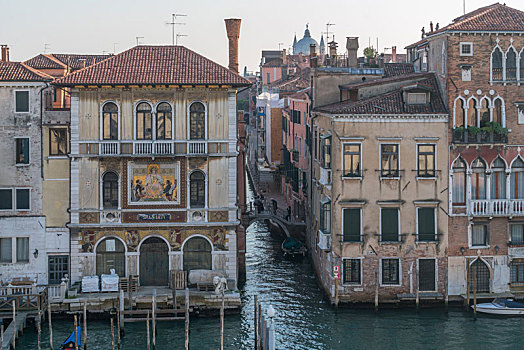 意大利威尼斯大运河风景与建筑