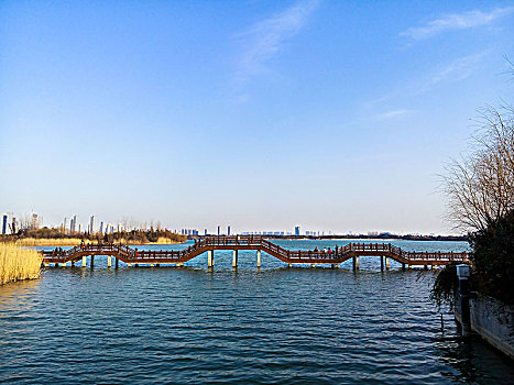 中国,石桥,风景,漓江,桥,反射,水上
