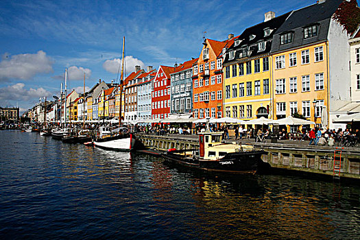 运河,哥本哈根,丹麦,欧洲