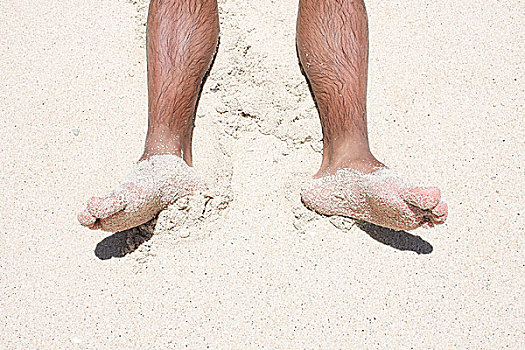 沙,脚