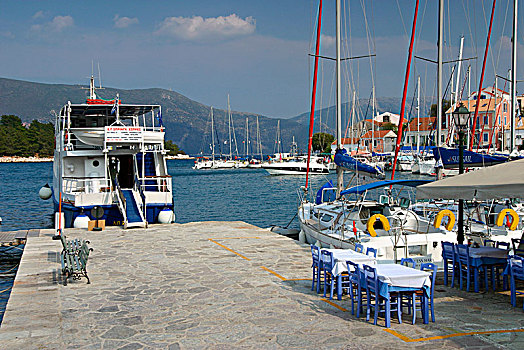 码头,凯法利尼亚岛,希腊